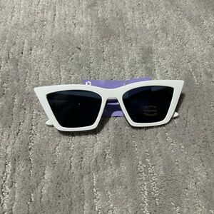 NWT White Cat Eye Claire’s Sunglasses